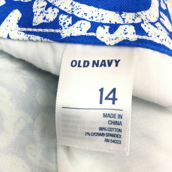 🔖Clearance Sale🔖 Old Navy Blue & White Patterned Skirt | Size 14 - Picture 3 of 3